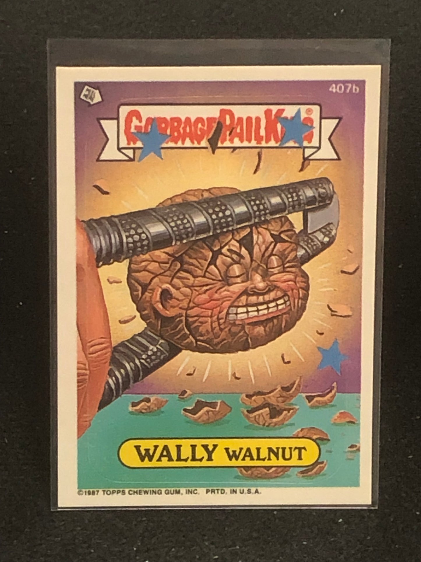 Garbage Pail Kids Original Series 10 (os10) 407b Wally Walnut