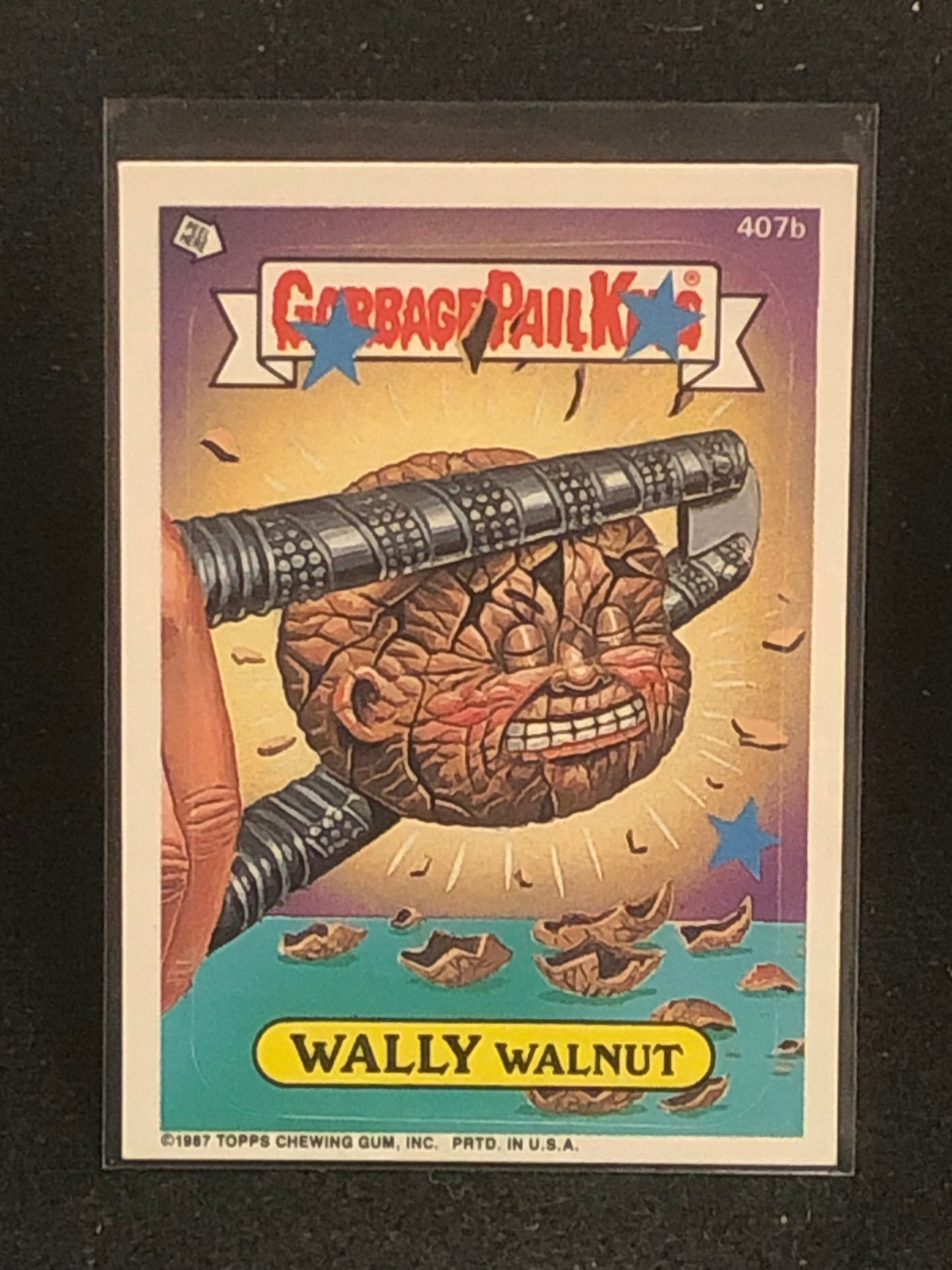 Garbage Pail Kids Original Series 10 (os10) 407b Wally Walnut