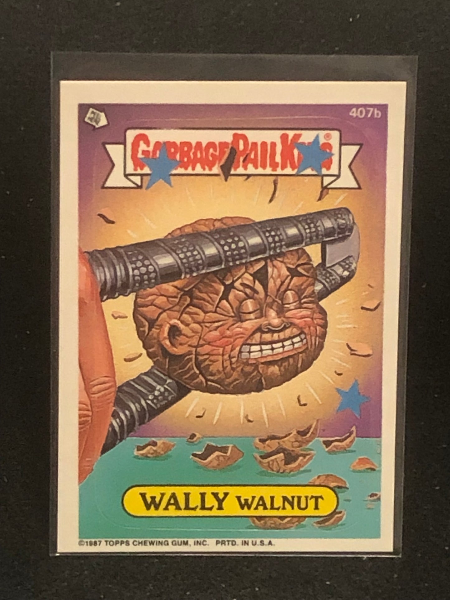 Garbage Pail Kids Original Series 10 (os10) 407b Wally Walnut