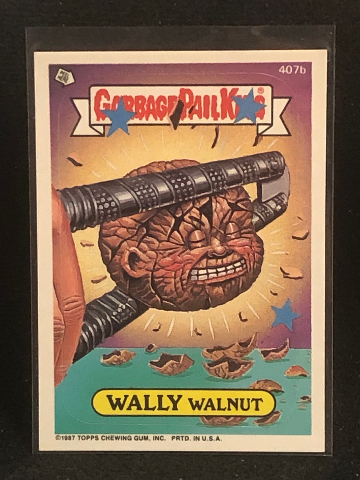Garbage Pail Kids Original Series 10 (os10) 407b Wally Walnut