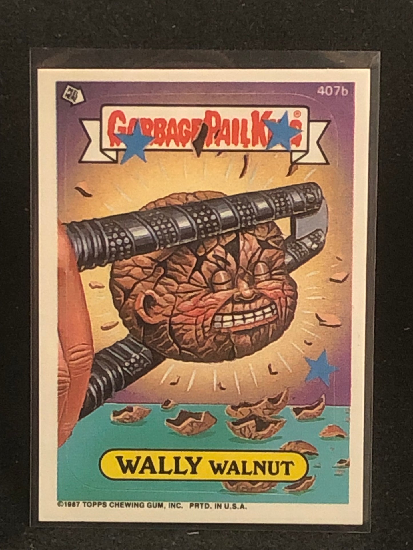Garbage Pail Kids Original Series 10 (os10) 407b Wally Walnut