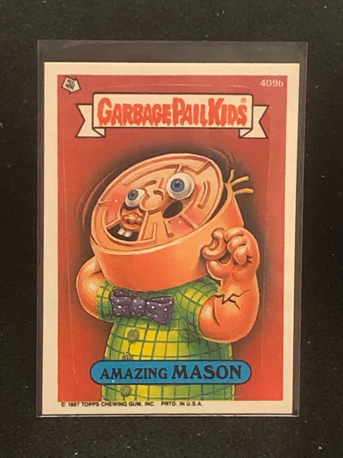 Garbage Pail Kids Original Series 10 (os10) 409b Amazing Mason