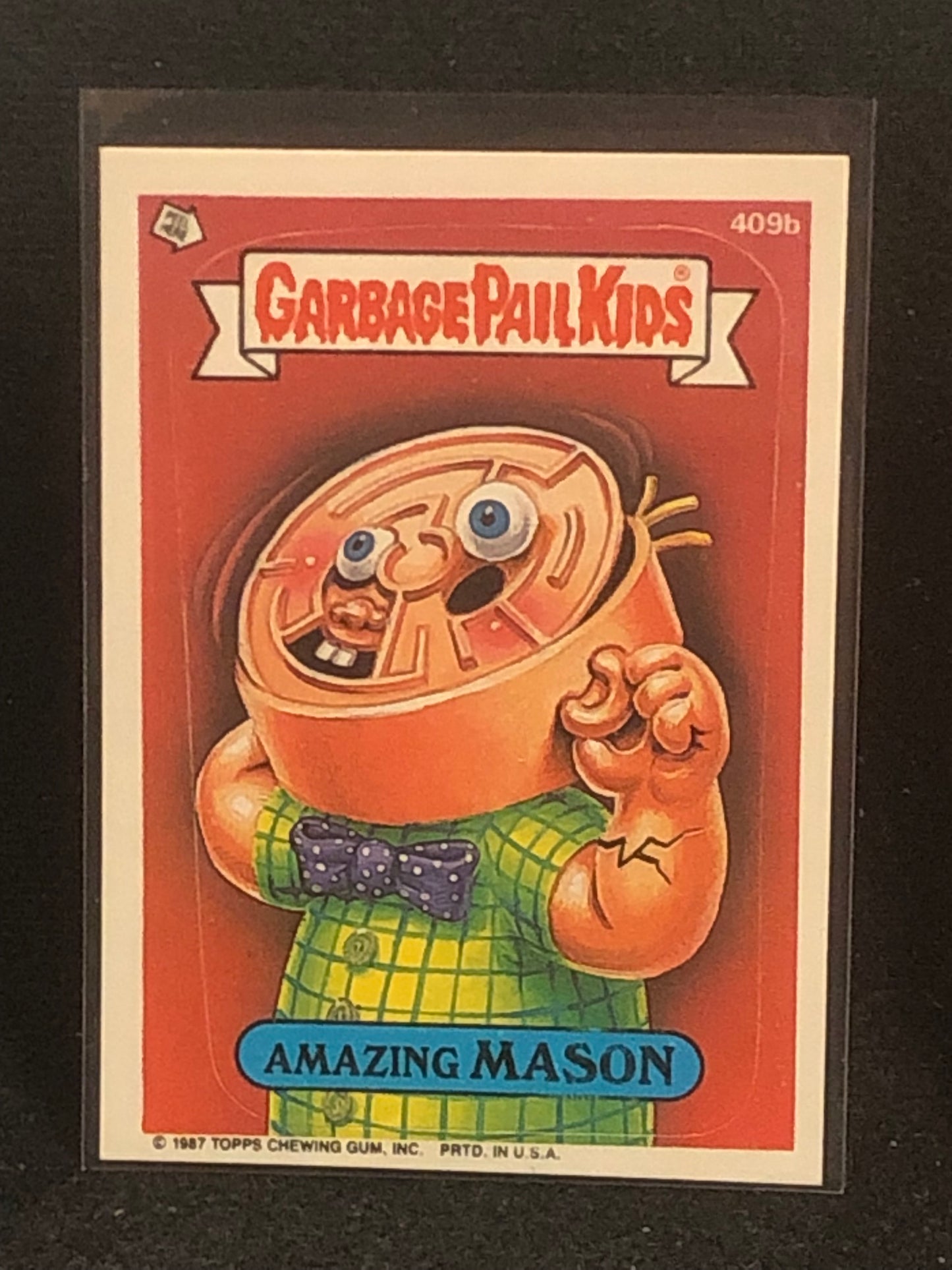 Garbage Pail Kids Original Series 10 (os10) 409b Amazing Mason