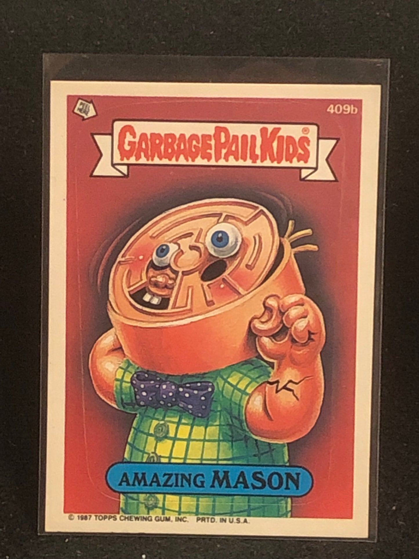 Garbage Pail Kids Original Series 10 (os10) 409b Amazing Mason