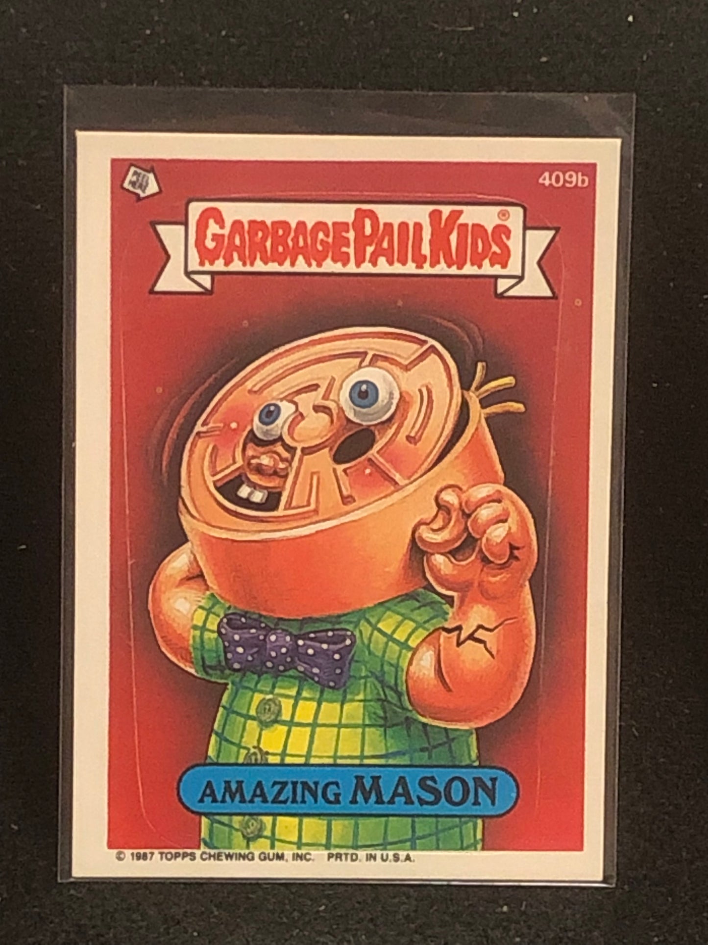 Garbage Pail Kids Original Series 10 (os10) 409b Amazing Mason