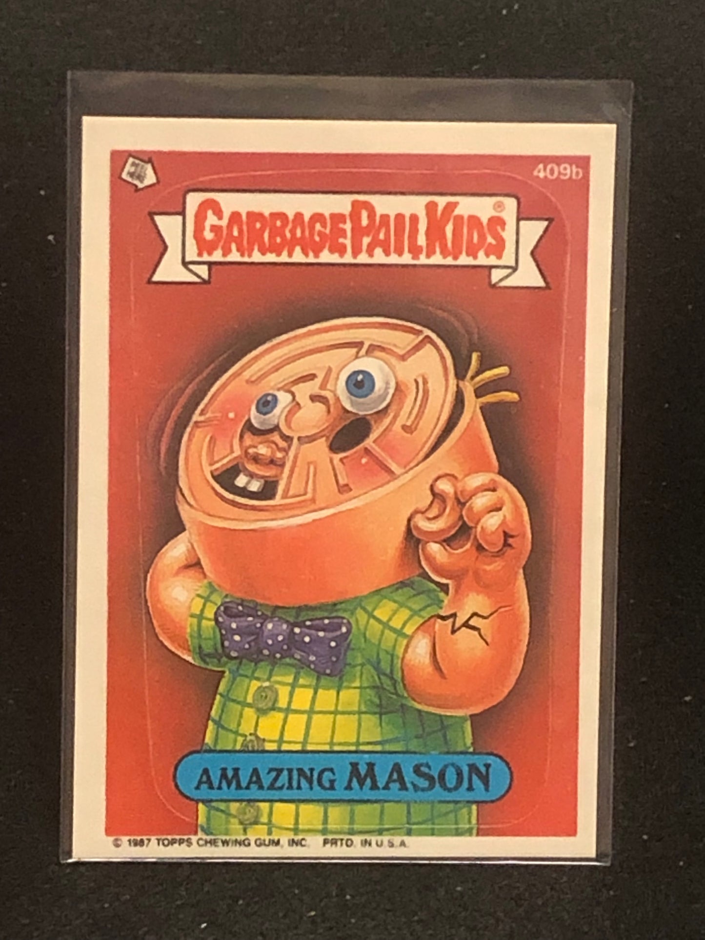 Garbage Pail Kids Original Series 10 (os10) 409b Amazing Mason