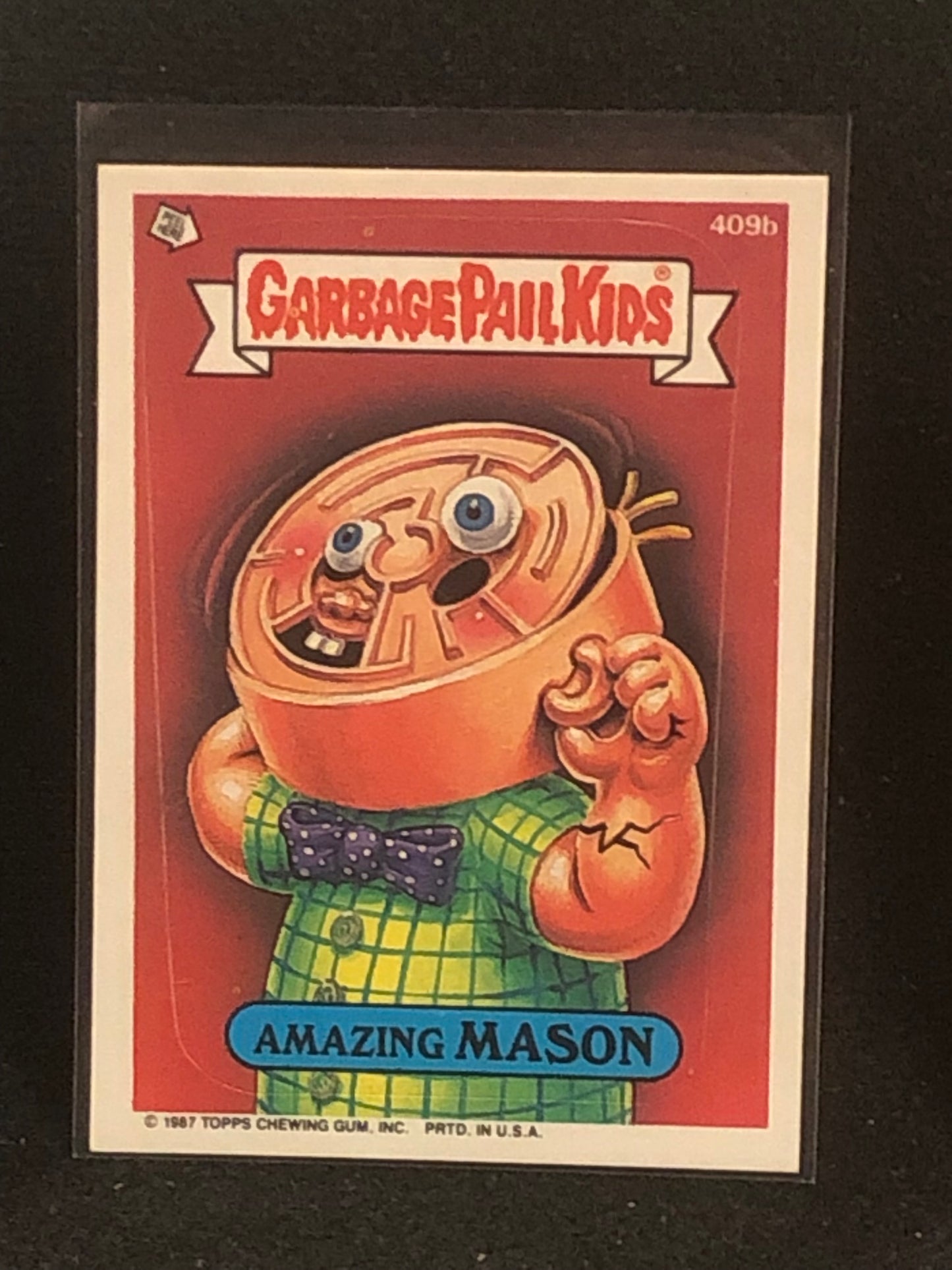 Garbage Pail Kids Original Series 10 (os10) 409b Amazing Mason