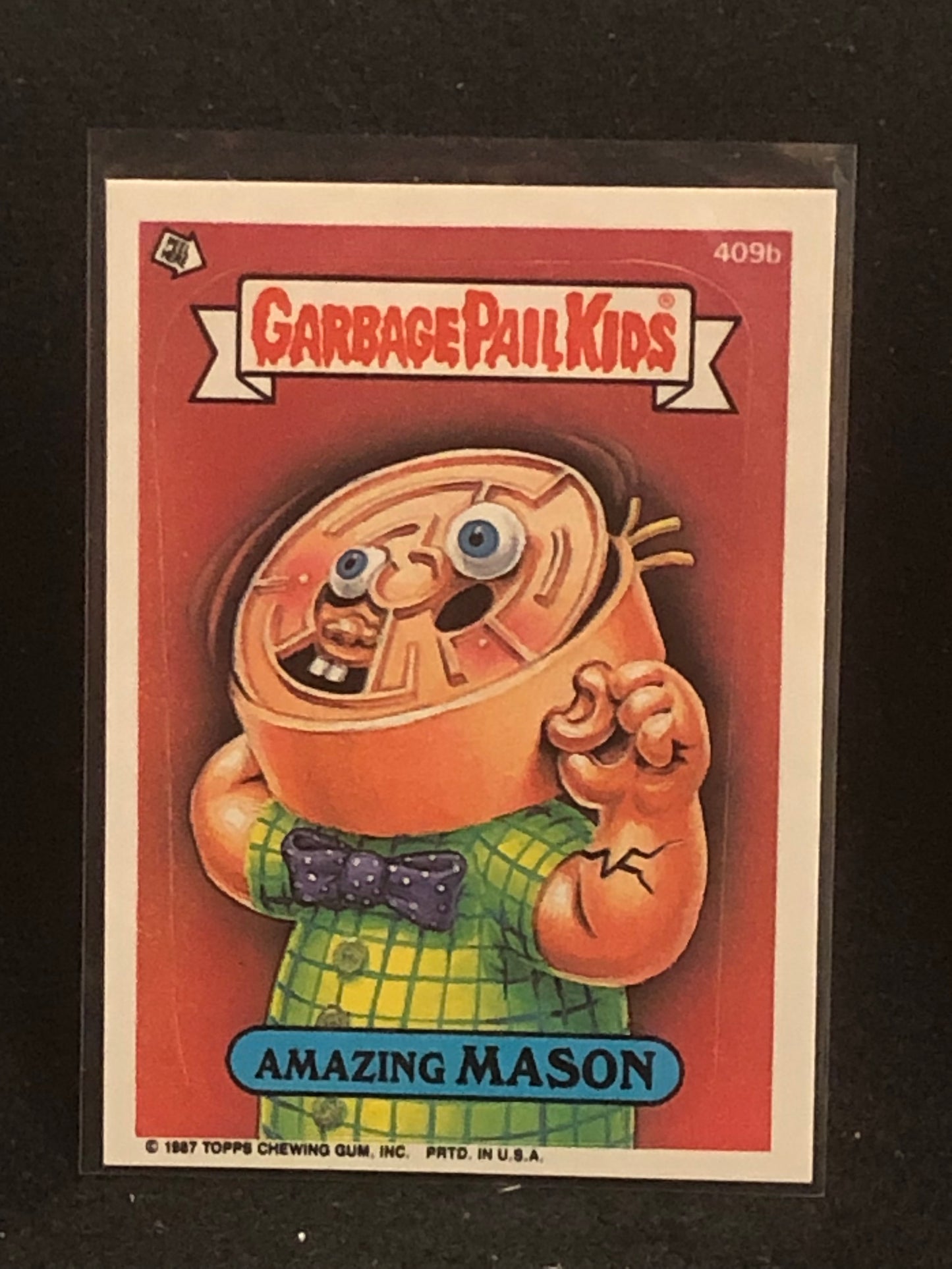 Garbage Pail Kids Original Series 10 (os10) 409b Amazing Mason