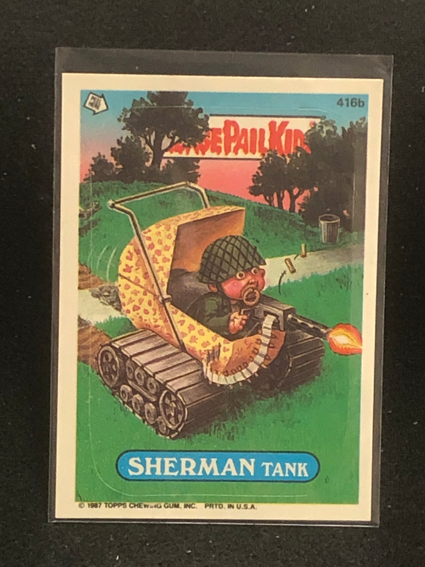 Garbage Pail Kids Original Series 10 (os10) 416b Sherman Tank