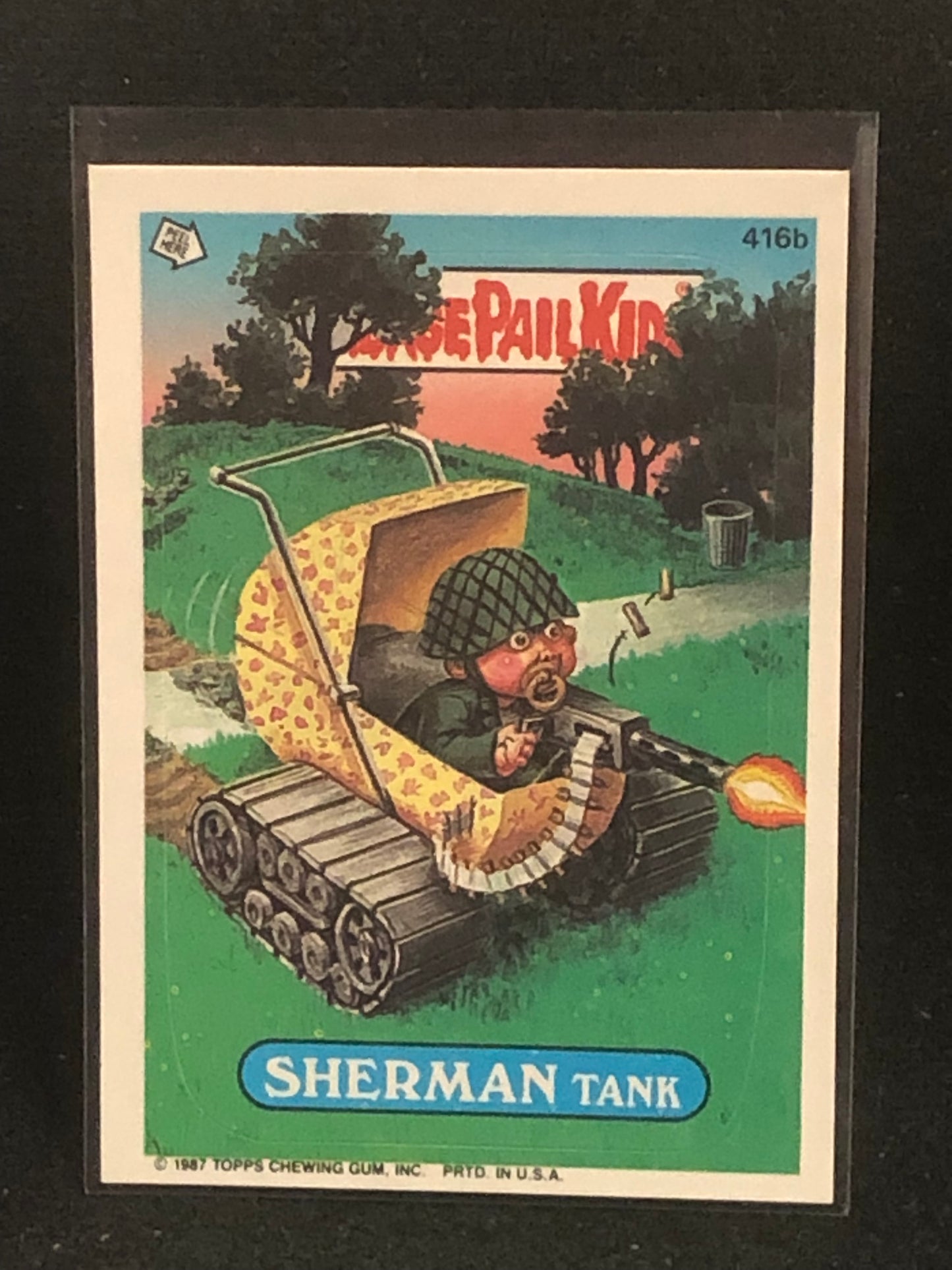 Garbage Pail Kids Original Series 10 (os10) 416b Sherman Tank