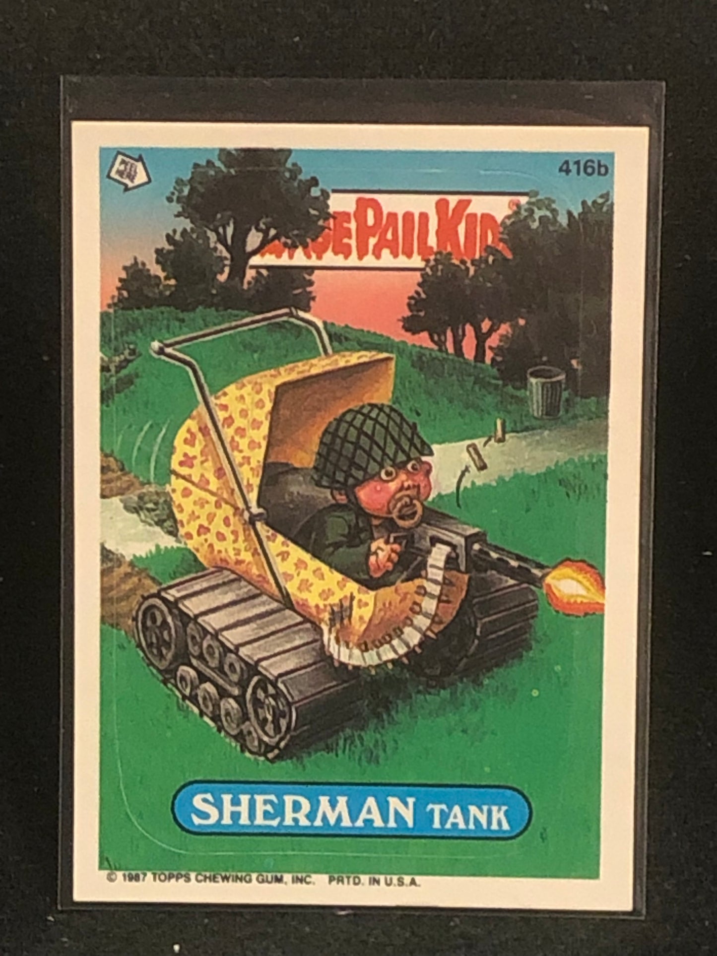 Garbage Pail Kids Original Series 10 (os10) 416b Sherman Tank