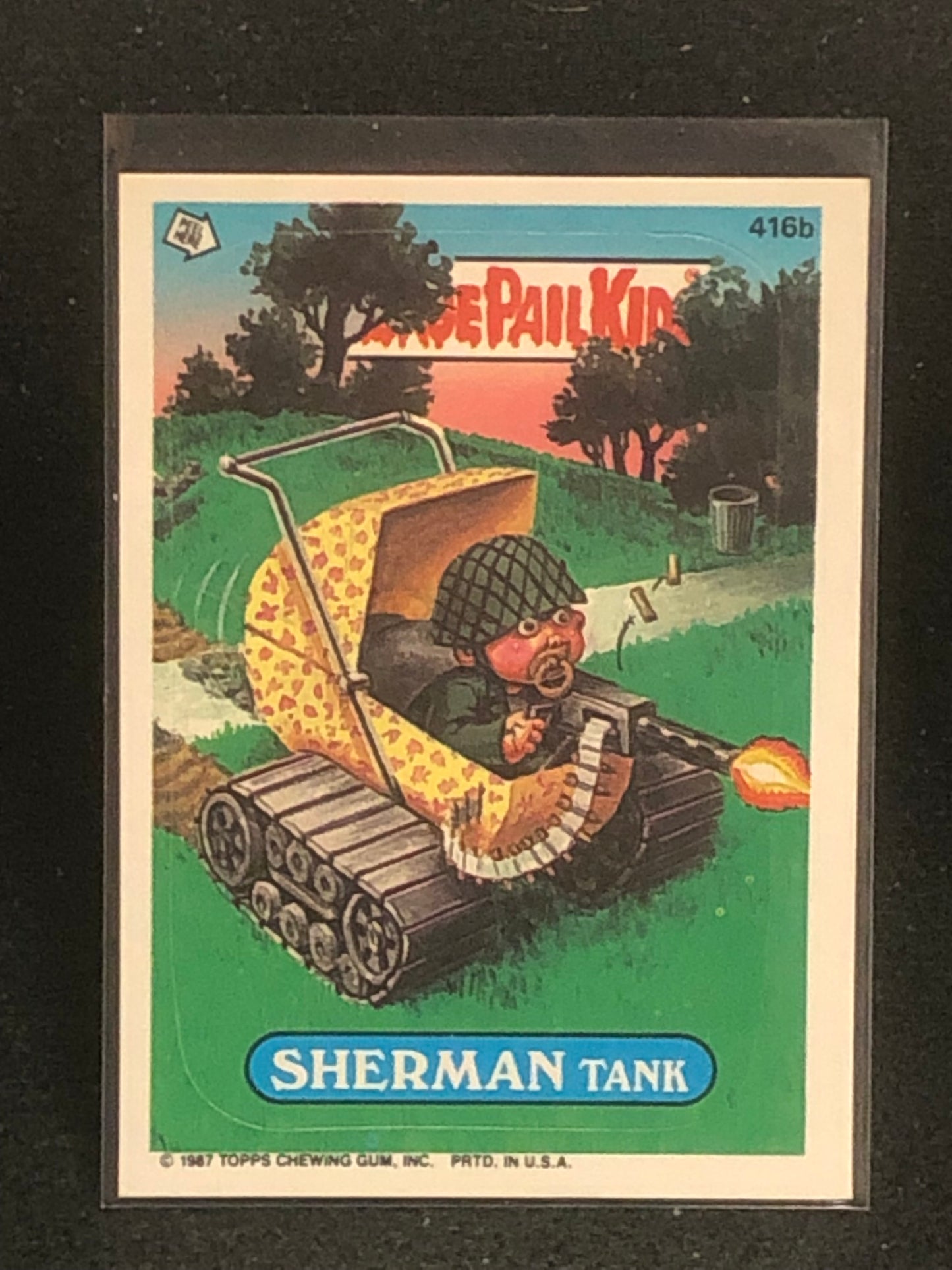 Garbage Pail Kids Original Series 10 (os10) 416b Sherman Tank
