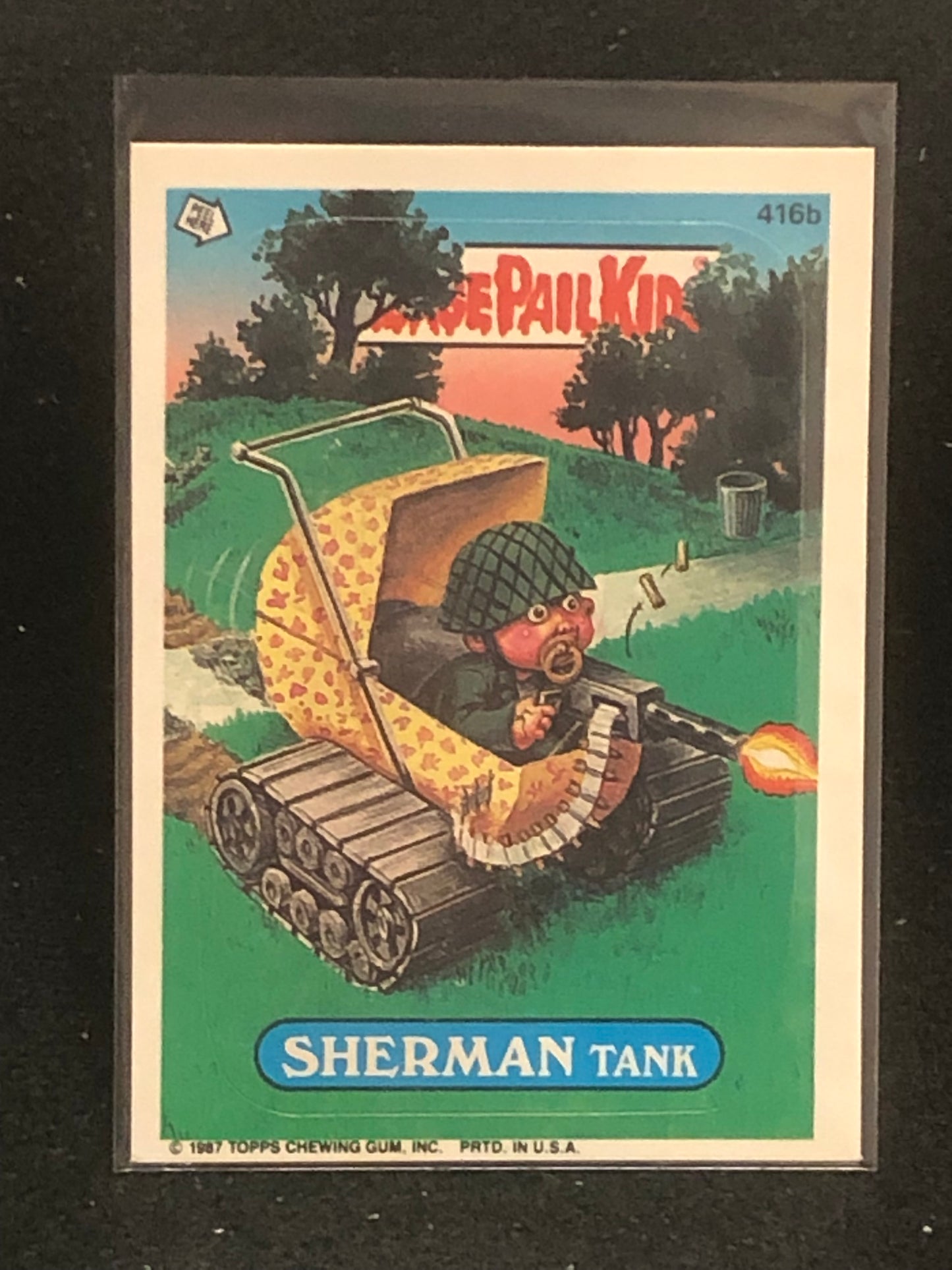 Garbage Pail Kids Original Series 10 (os10) 416b Sherman Tank