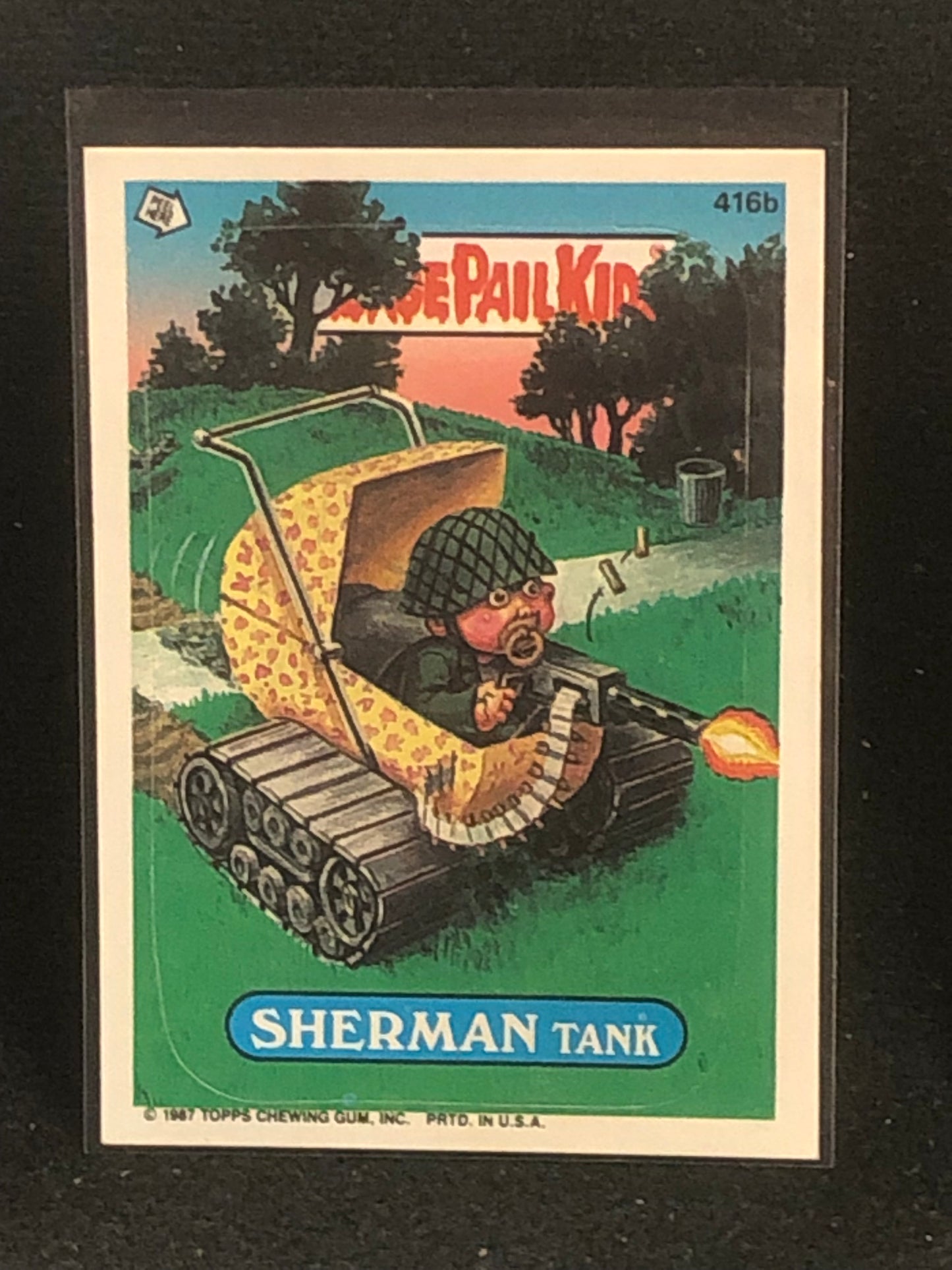 Garbage Pail Kids Original Series 10 (os10) 416b Sherman Tank