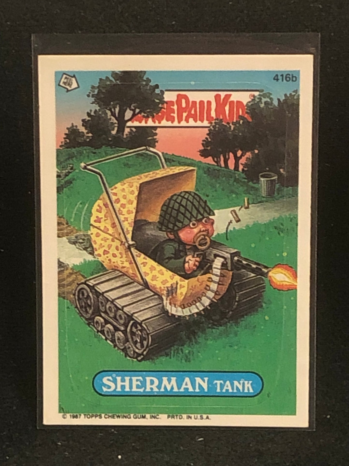 Garbage Pail Kids Original Series 10 (os10) 416b Sherman Tank