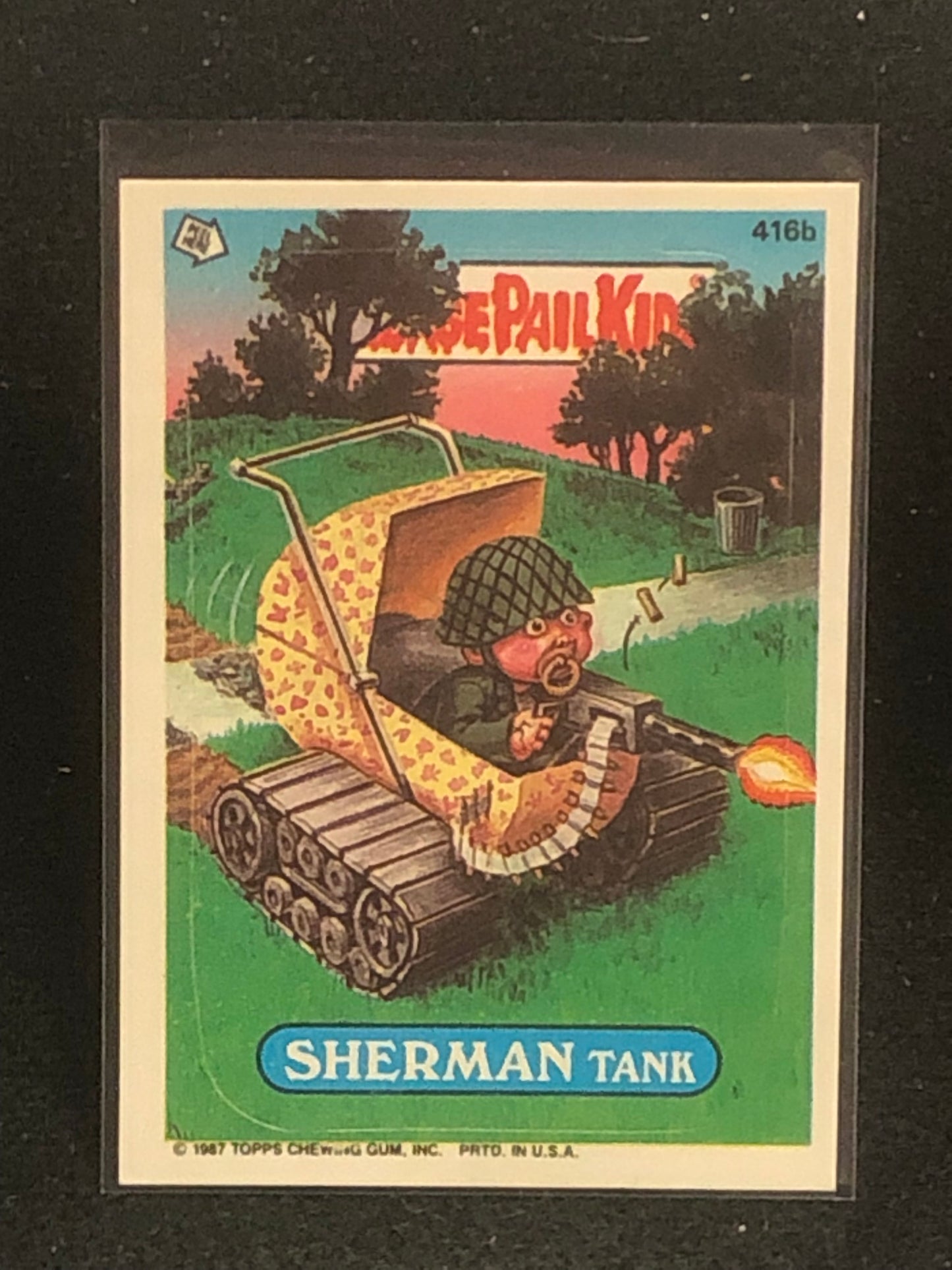 Garbage Pail Kids Original Series 10 (os10) 416b Sherman Tank