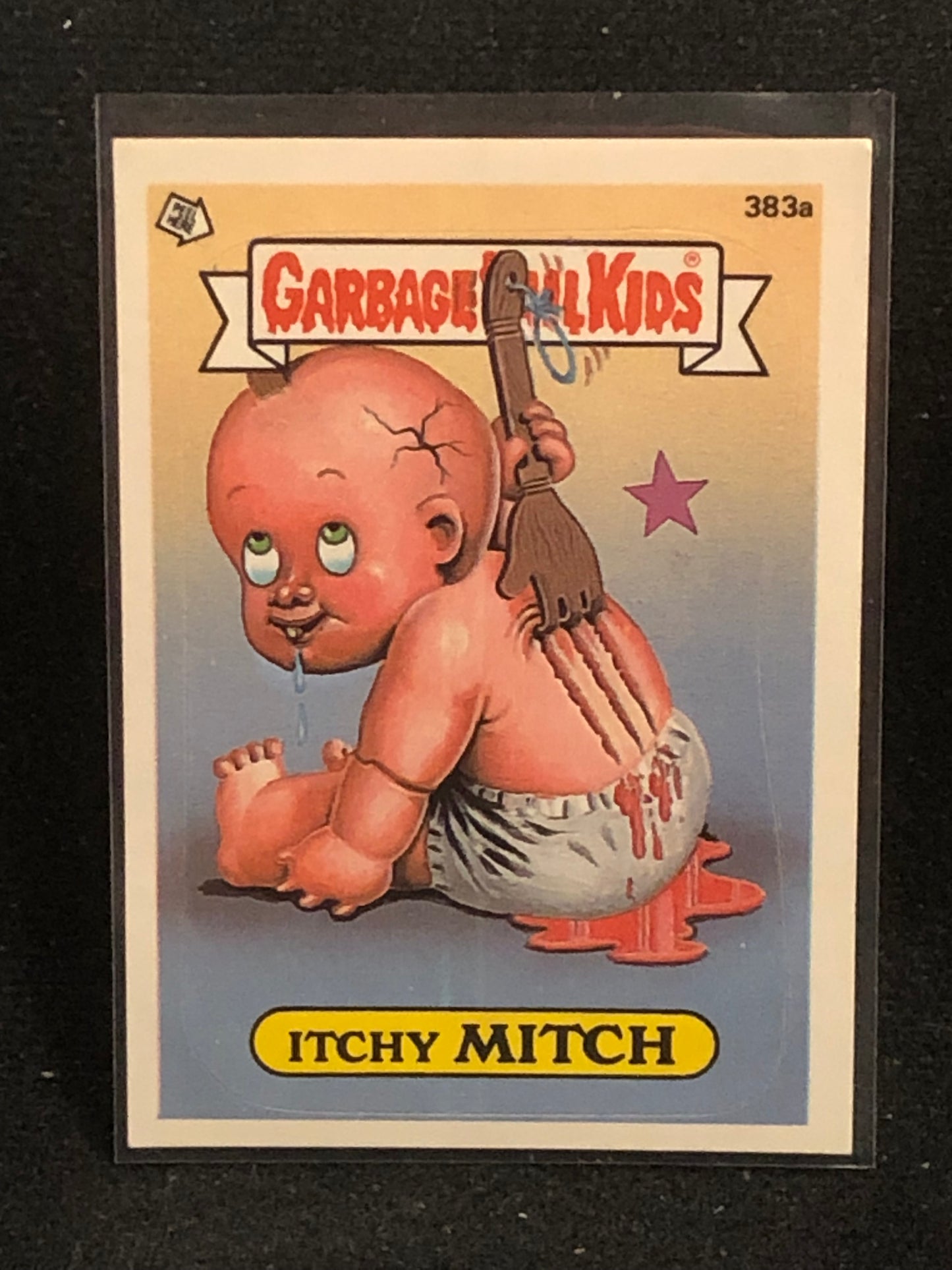 Garbage Pail Kids Original Series 10 (os10) 383a Itchy Mitch