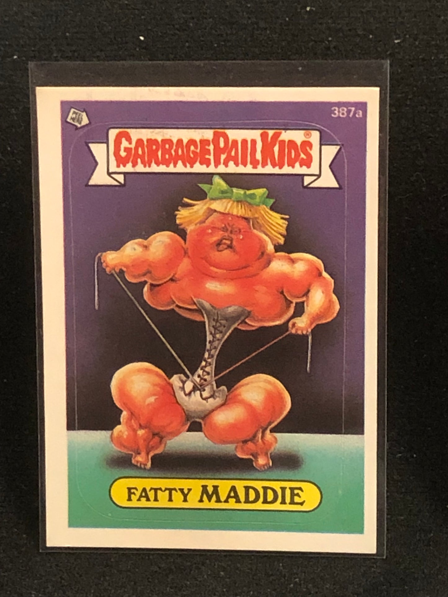 Garbage Pail Kids Original Series 10 (os10) 387a Fatty Maddie