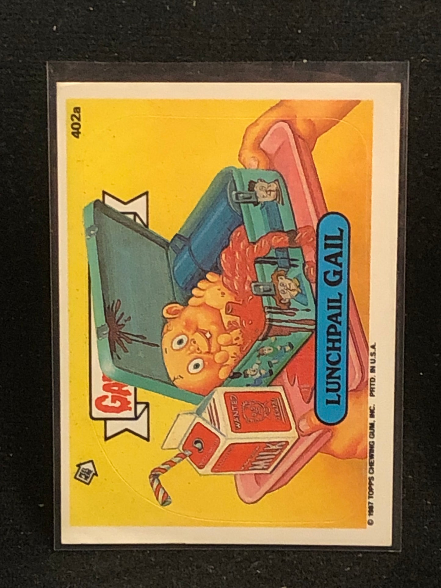 Garbage Pail Kids Original Series 10 (os10) 402a Lunchpail Gail