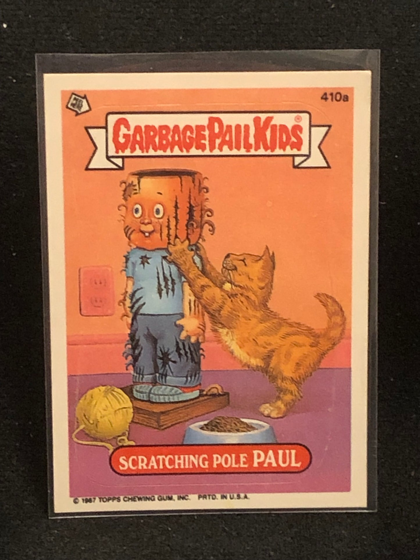 Garbage Pail Kids Original Series 10 (os10) 410a Scratching Pole Paul