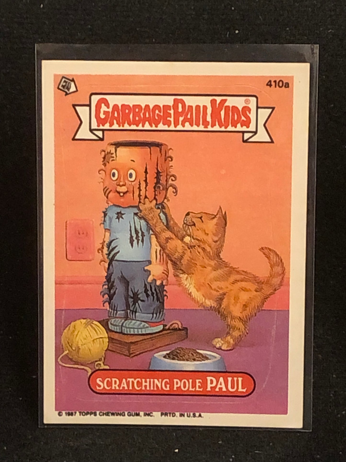 Garbage Pail Kids Original Series 10 (os10) 410a Scratching Pole Paul