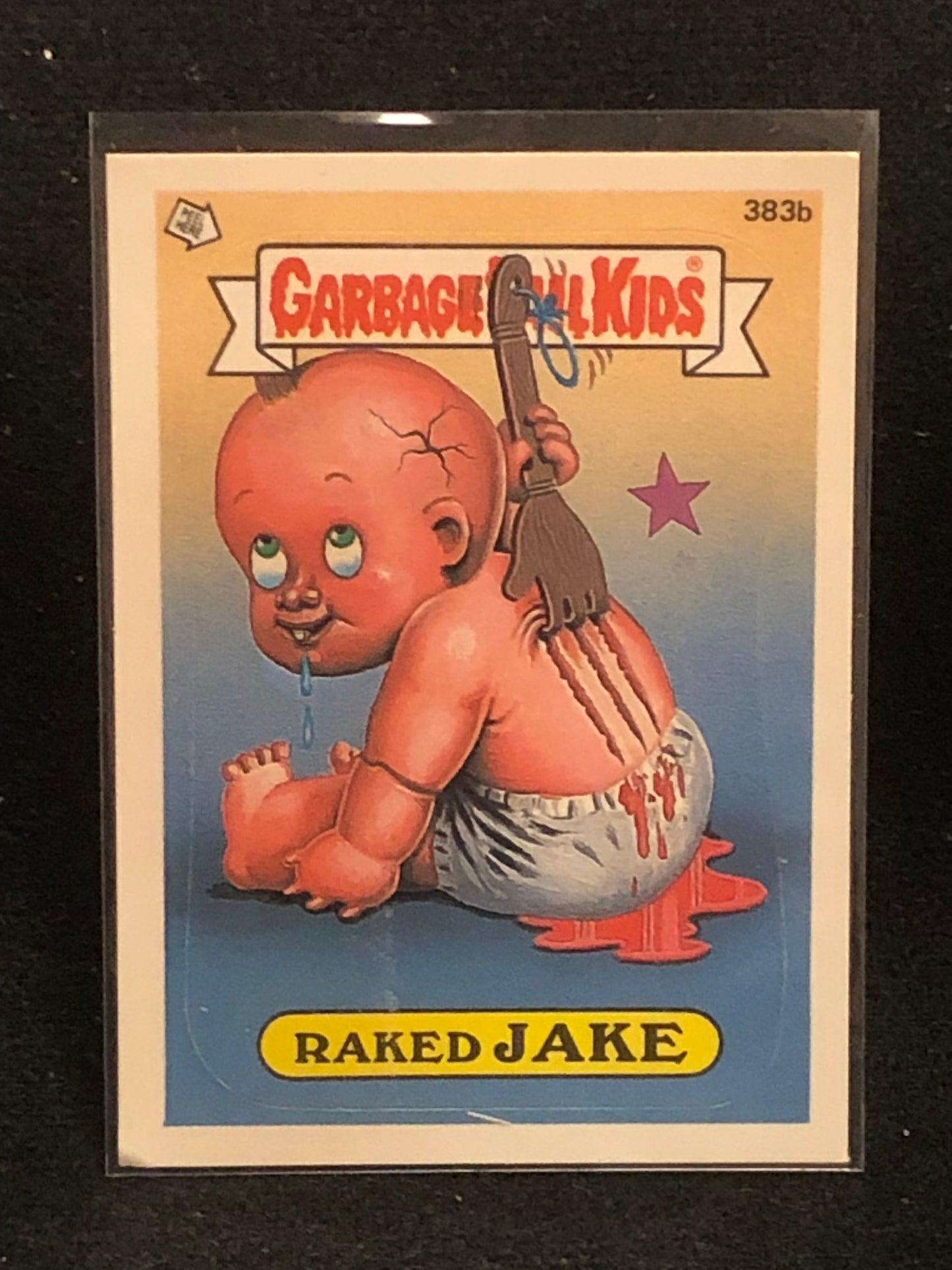 Garbage Pail Kids Original Series 10 (os10) 383b Raked Jake