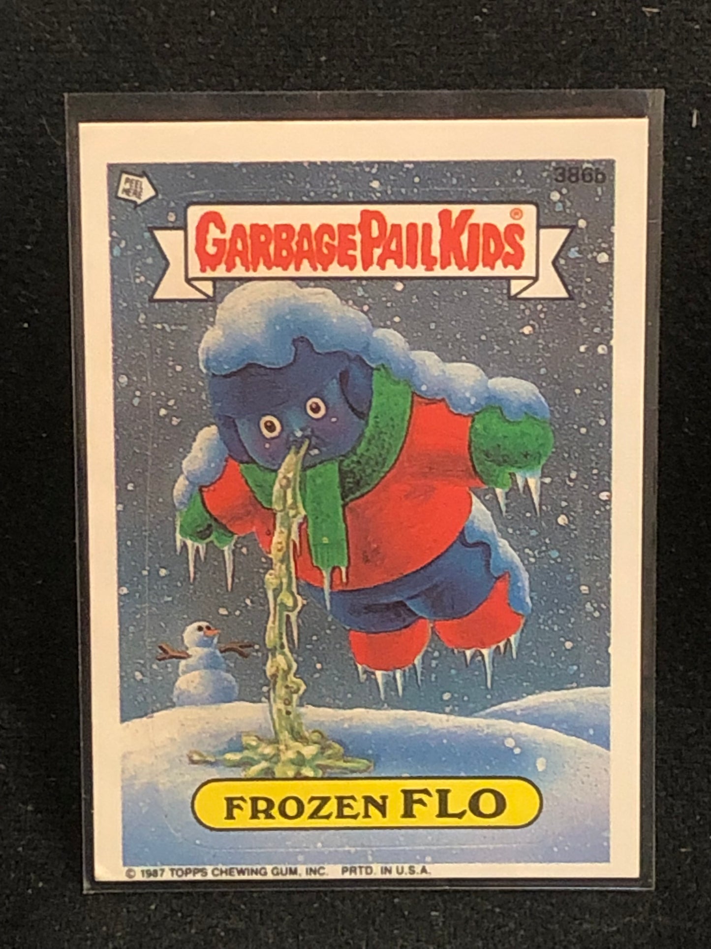 Garbage Pail Kids Original Series 10 (os10) 386b Frozen Flo