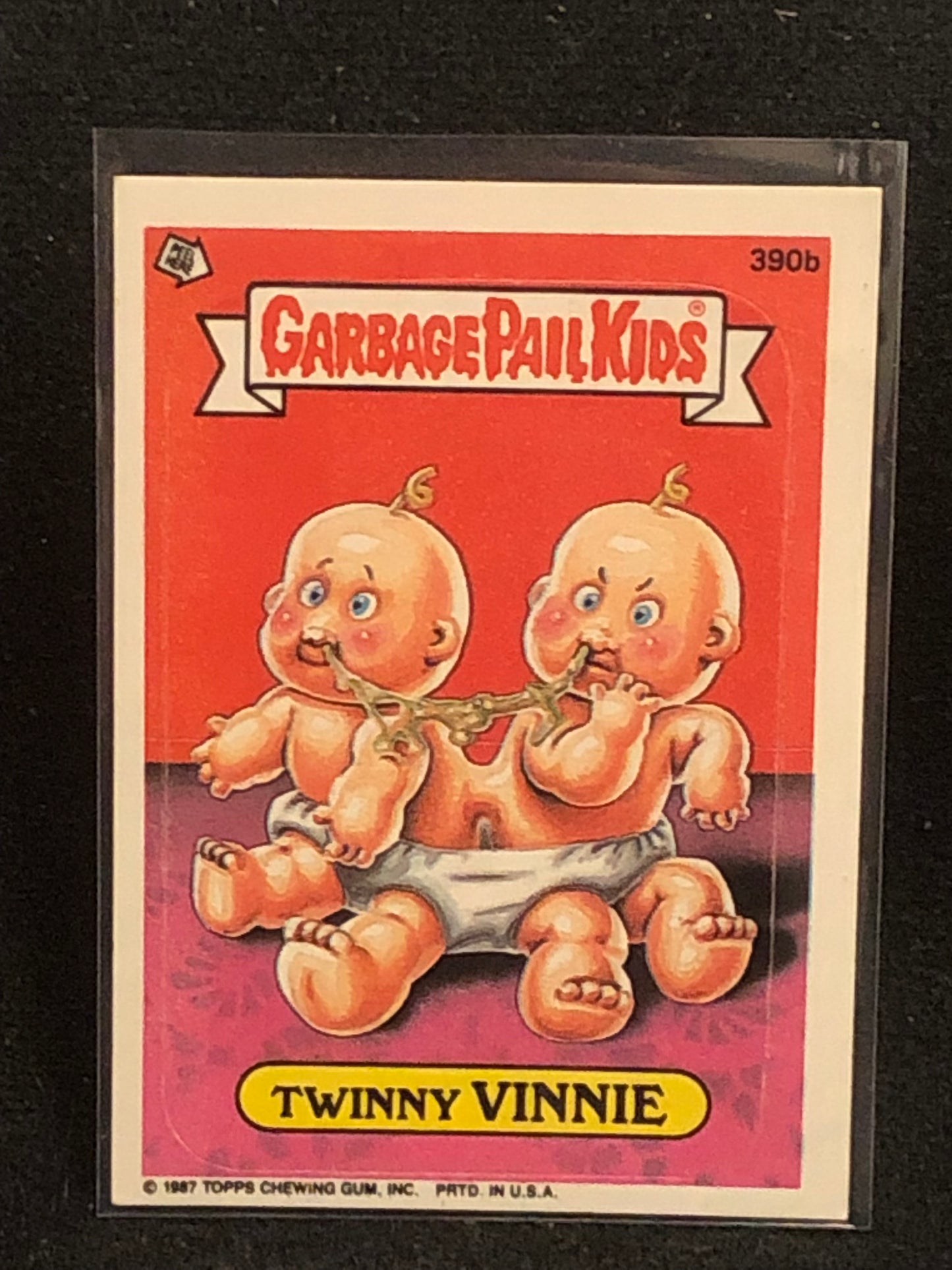 Garbage Pail Kids Original Series 10 (os10) 390b Twinny Vinnie