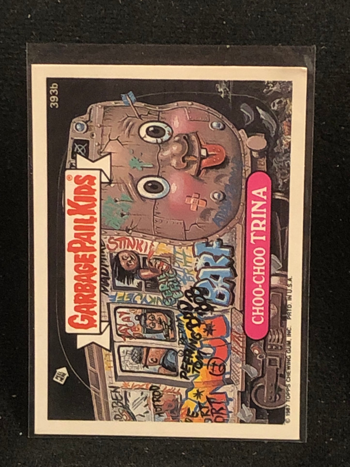 Garbage Pail Kids Original Series 10 (os10) 393b Choo Choo Trina
