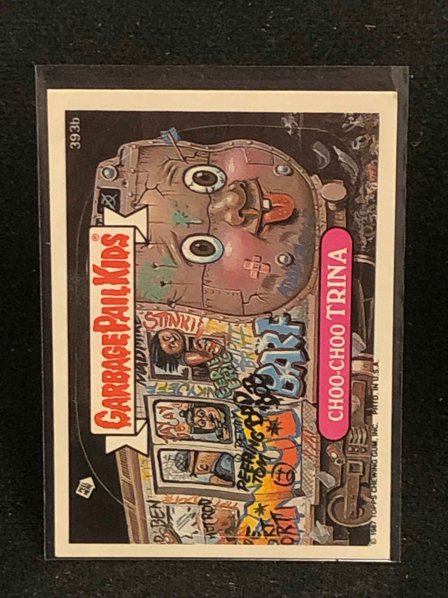 Garbage Pail Kids Original Series 10 (os10) 393b Choo Choo Trina
