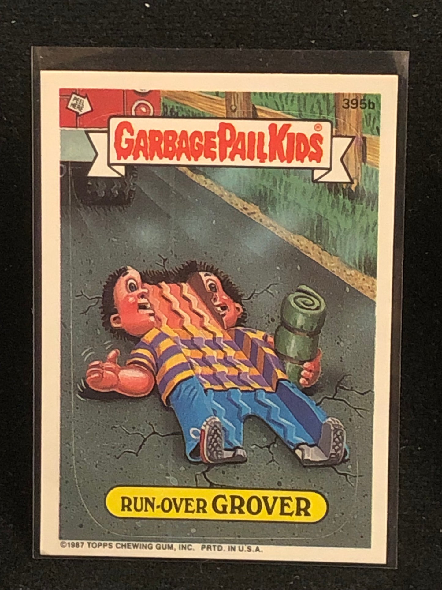Garbage Pail Kids Original Series 10 (os10) 395b Run Over Grover