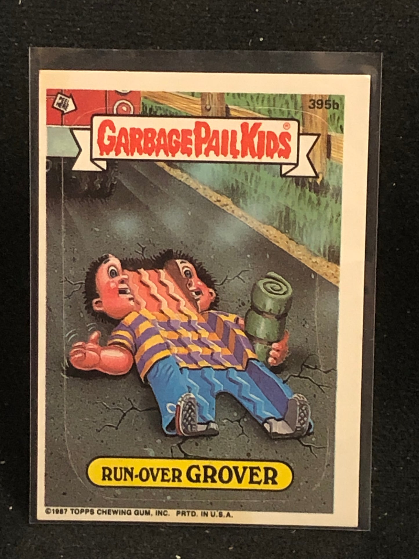Garbage Pail Kids Original Series 10 (os10) 395b Run Over Grover