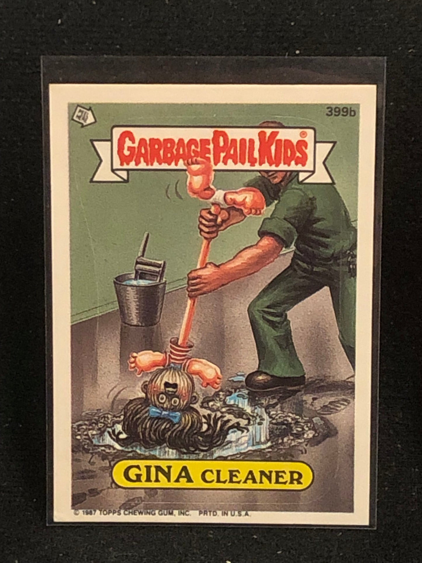 Garbage Pail Kids Original Series 10 (os10) 399b Gina Cleaner