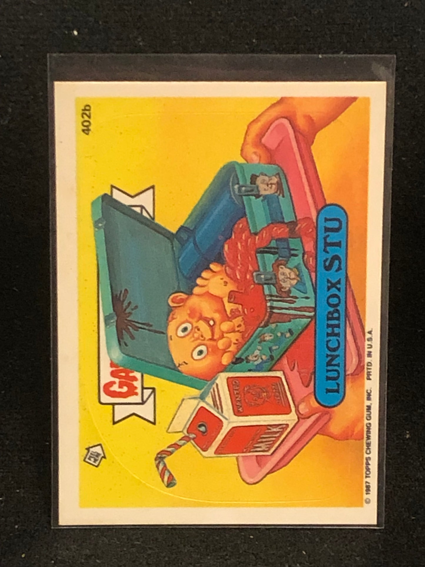 Garbage Pail Kids Original Series 10 (os10) 402b Lunchbox Stu