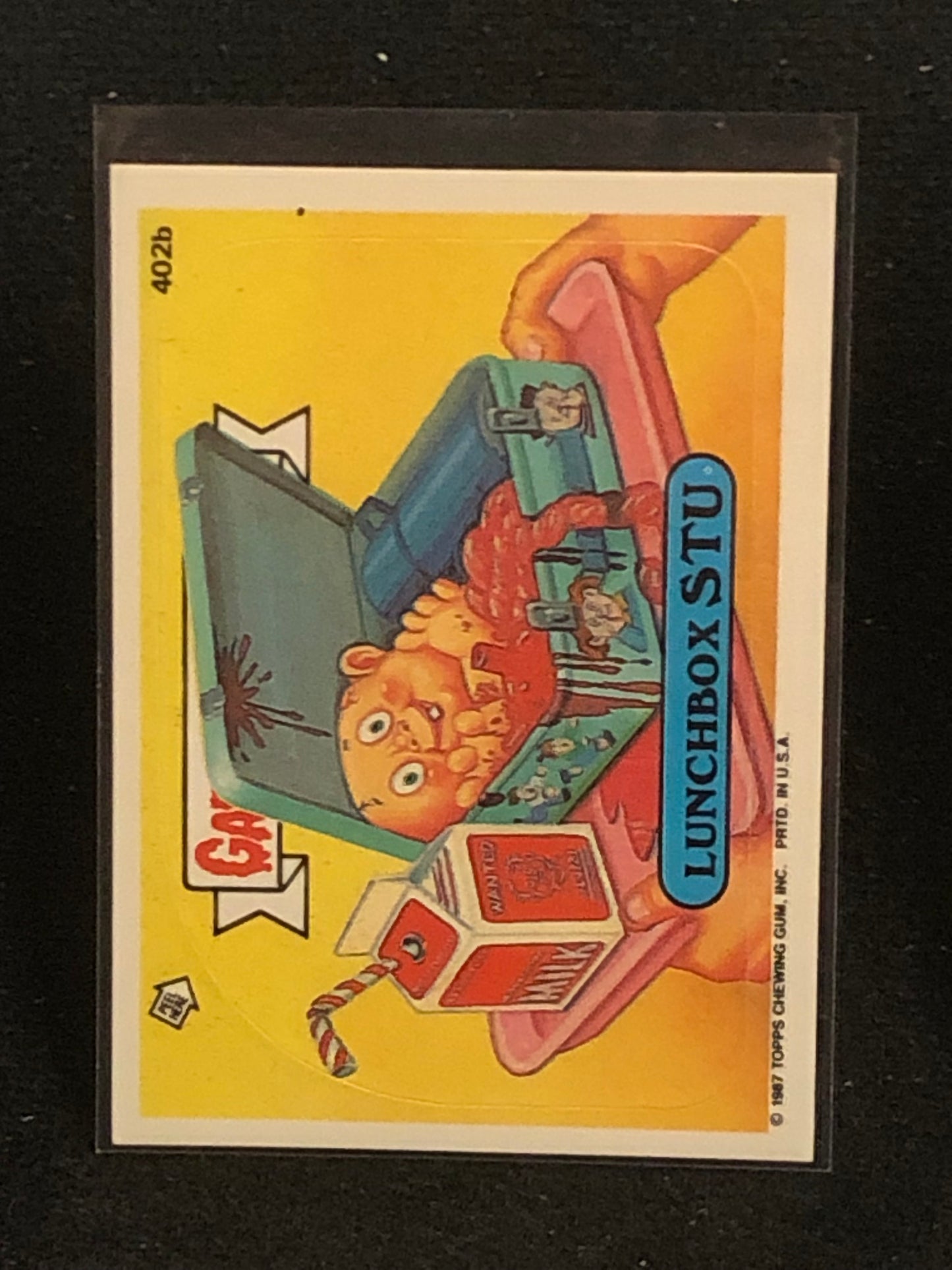 Garbage Pail Kids Original Series 10 (os10) 402b Lunchbox Stu