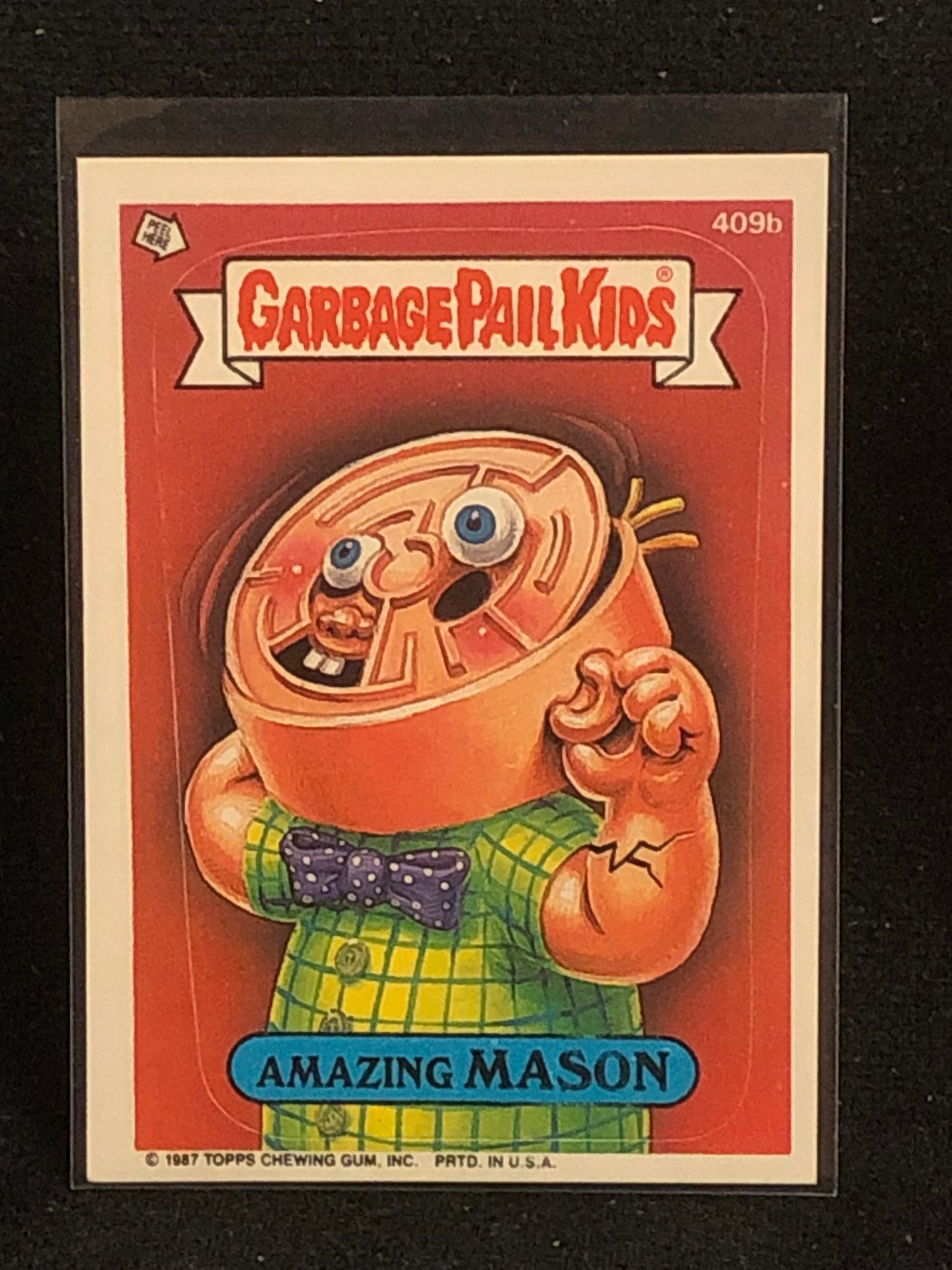 Garbage Pail Kids Original Series 10 (os10) 409b Amazing Mason