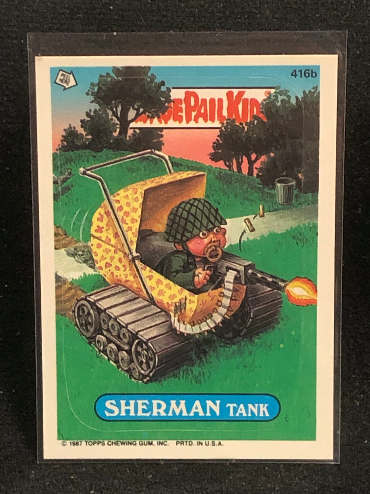 Garbage Pail Kids Original Series 10 (os10) 416b Sherman Tank