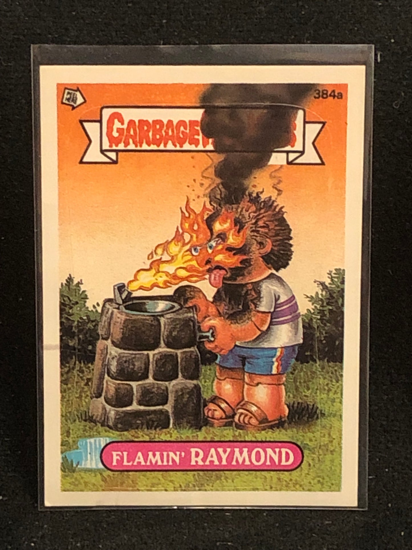 Garbage Pail Kids Original Series 10 (os10) 384a Flamin Raymond