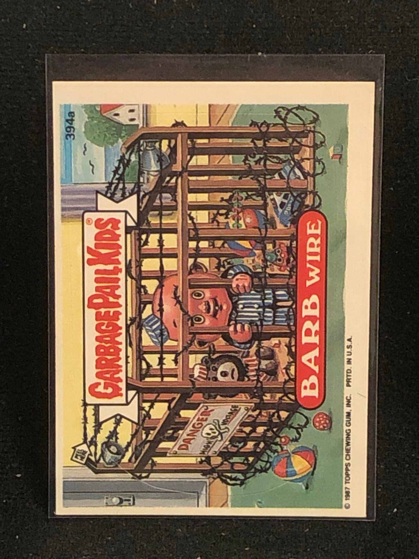 Garbage Pail Kids Original Series 10 (os10) 394a Barb Wire