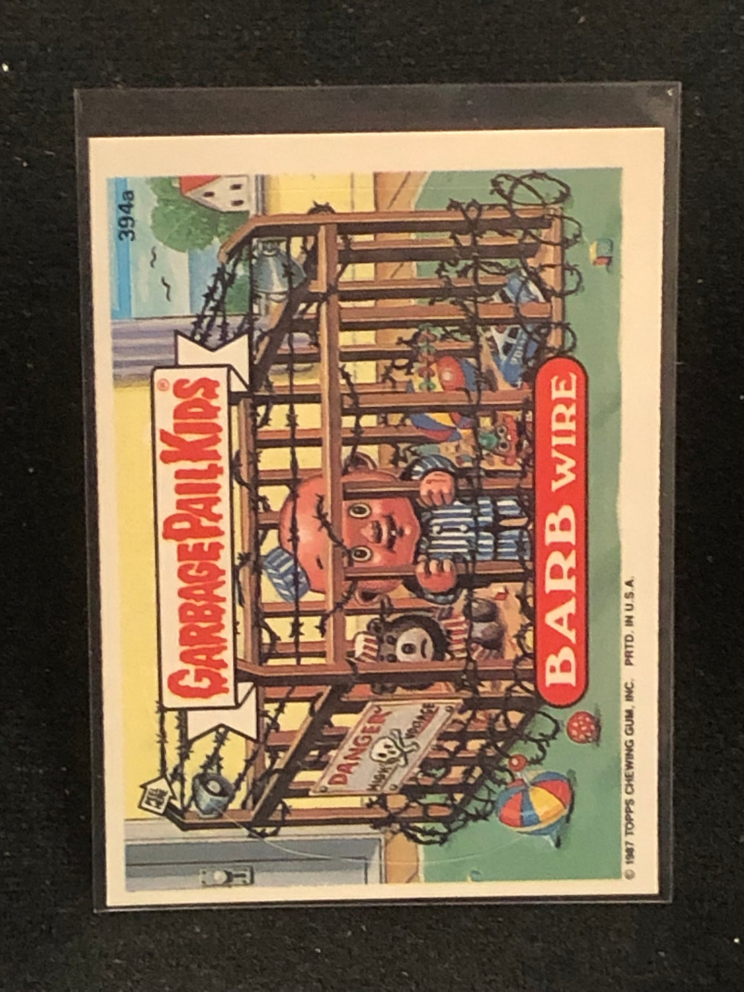 Garbage Pail Kids Original Series 10 (os10) 394a Barb Wire