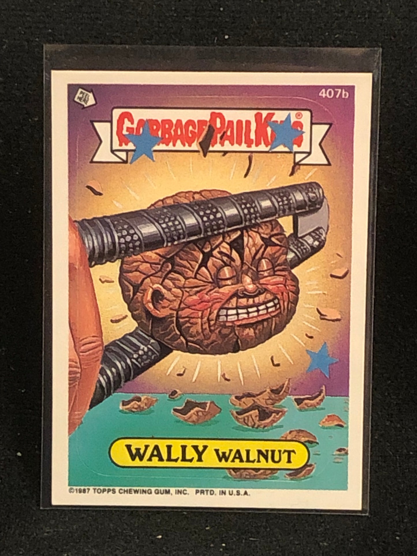 Garbage Pail Kids Original Series 10 (os10) 407b Wally Walnut