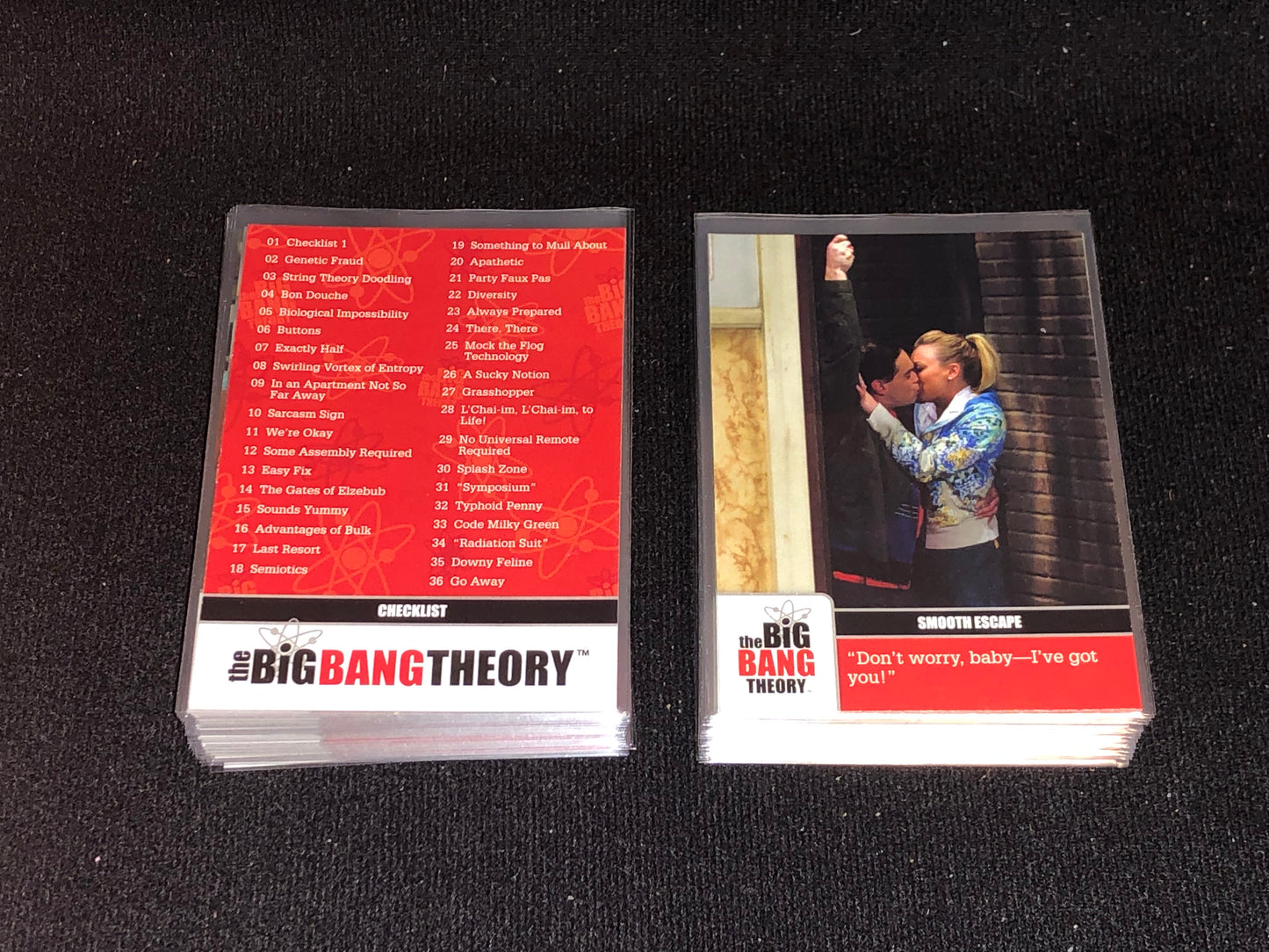 The Big Bang Theory Seasons 1 & 2 72 Card Base Set