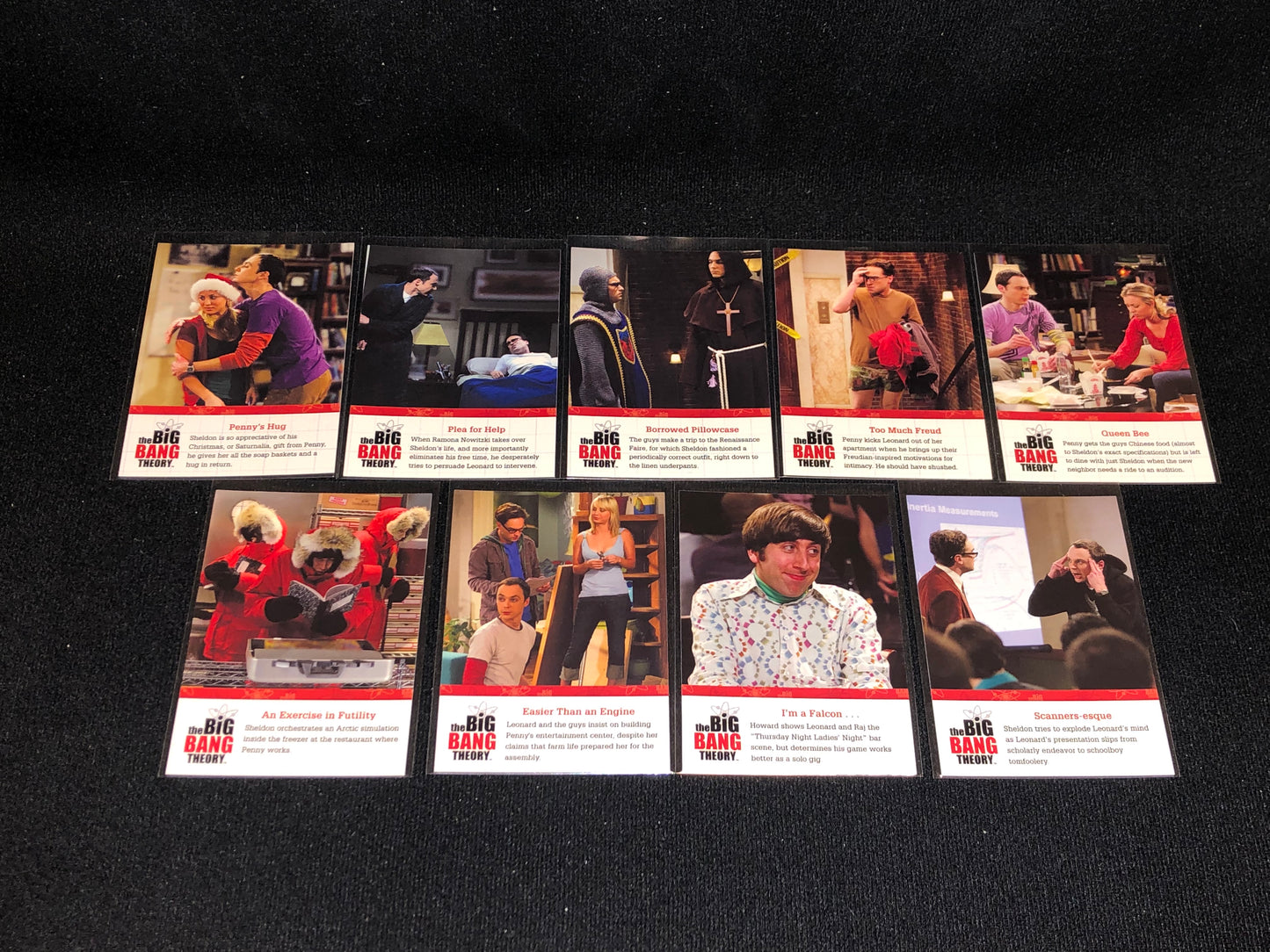 The Big Bang Theory Seasons 1 & 2 9 Card Special Moments Insert Set