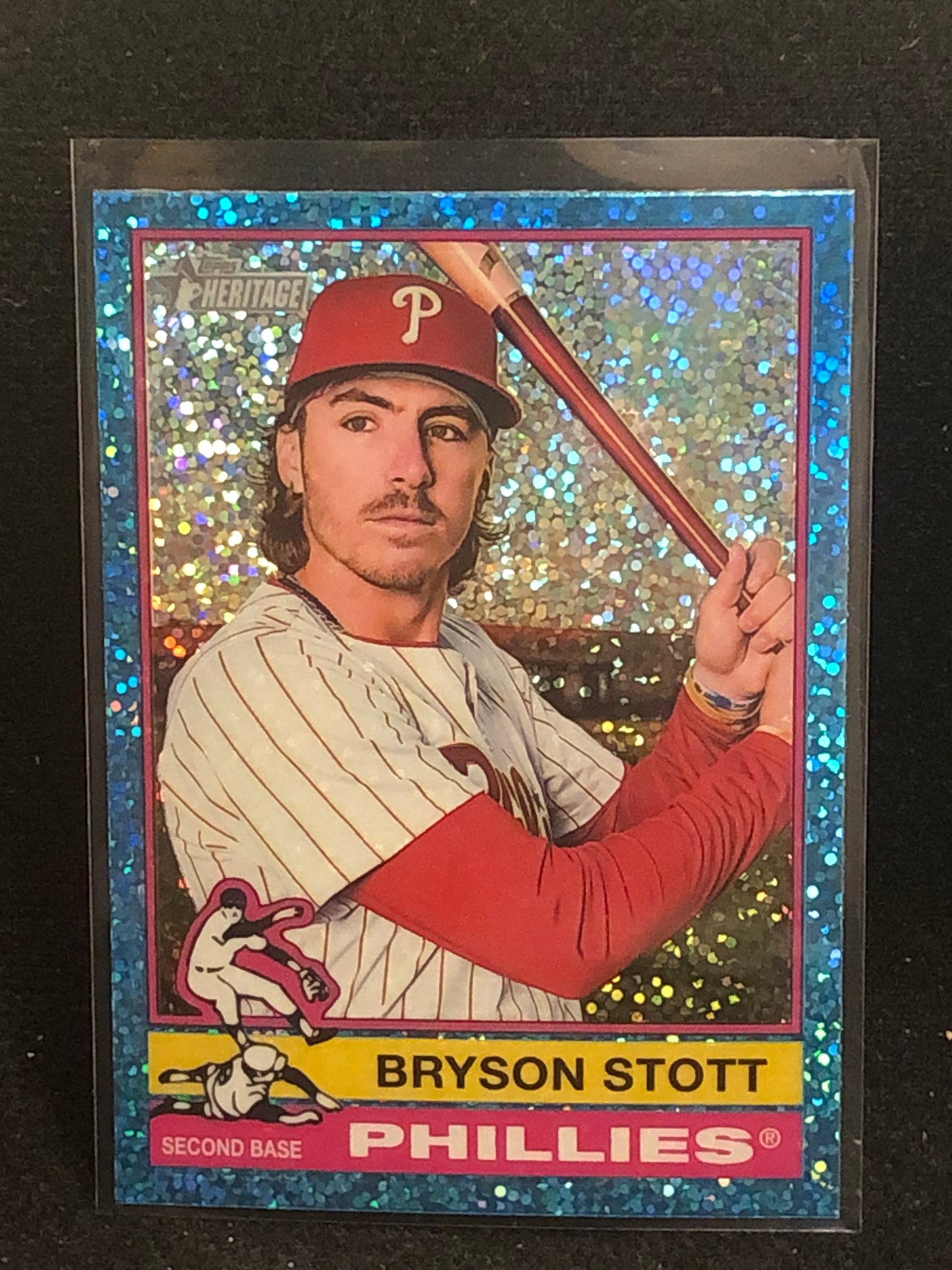 2025 Topps Heritage Baseball U-PICK Light Blue Sparkle Singles