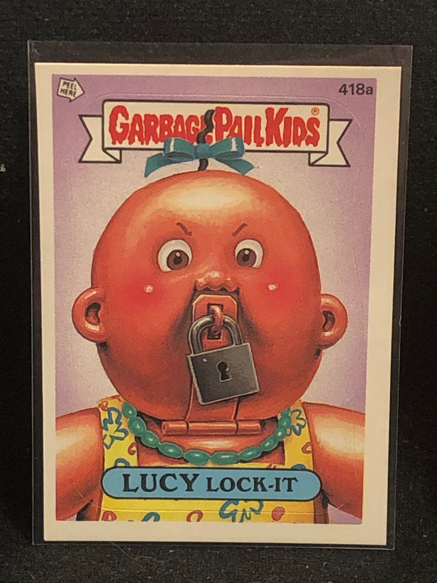 Garbage Pail Kids Original Series 11 (os11) 418a Lucy Lock It
