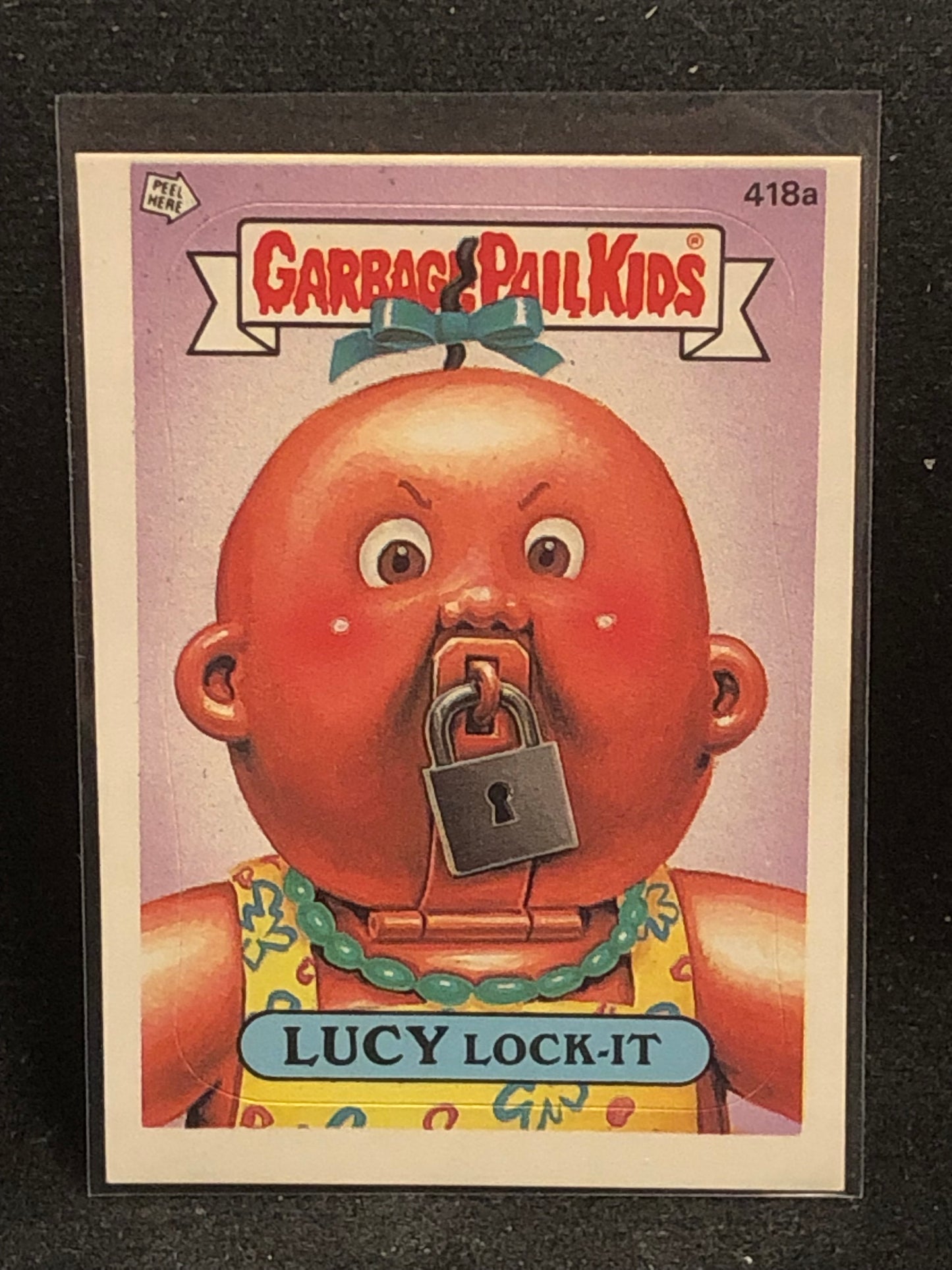 Garbage Pail Kids Original Series 11 (os11) 418a Lucy Lock It