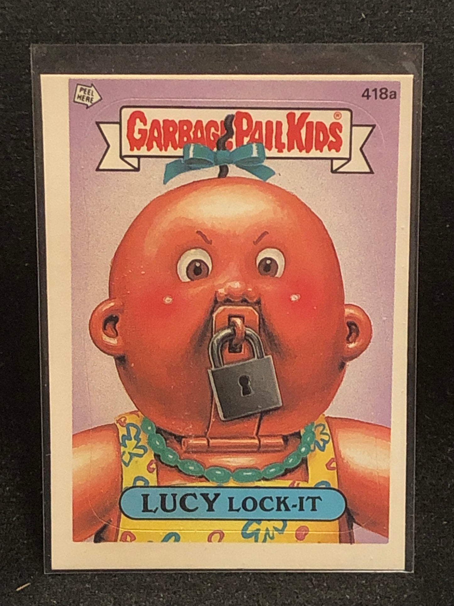 Garbage Pail Kids Original Series 11 (os11) 418a Lucy Lock It