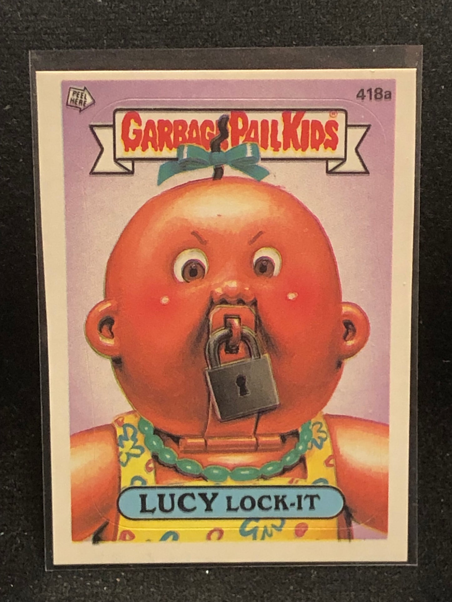 Garbage Pail Kids Original Series 11 (os11) 418a Lucy Lock It