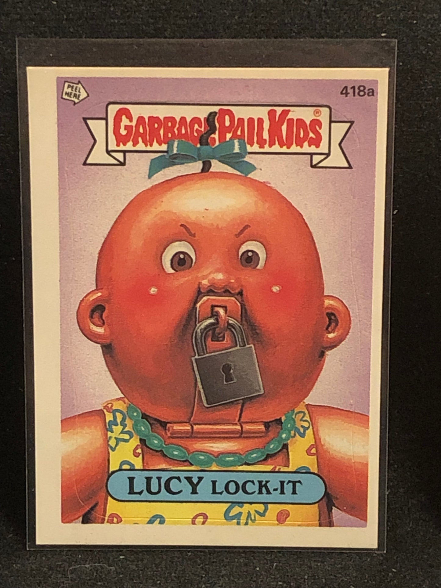 Garbage Pail Kids Original Series 11 (os11) 418a Lucy Lock It