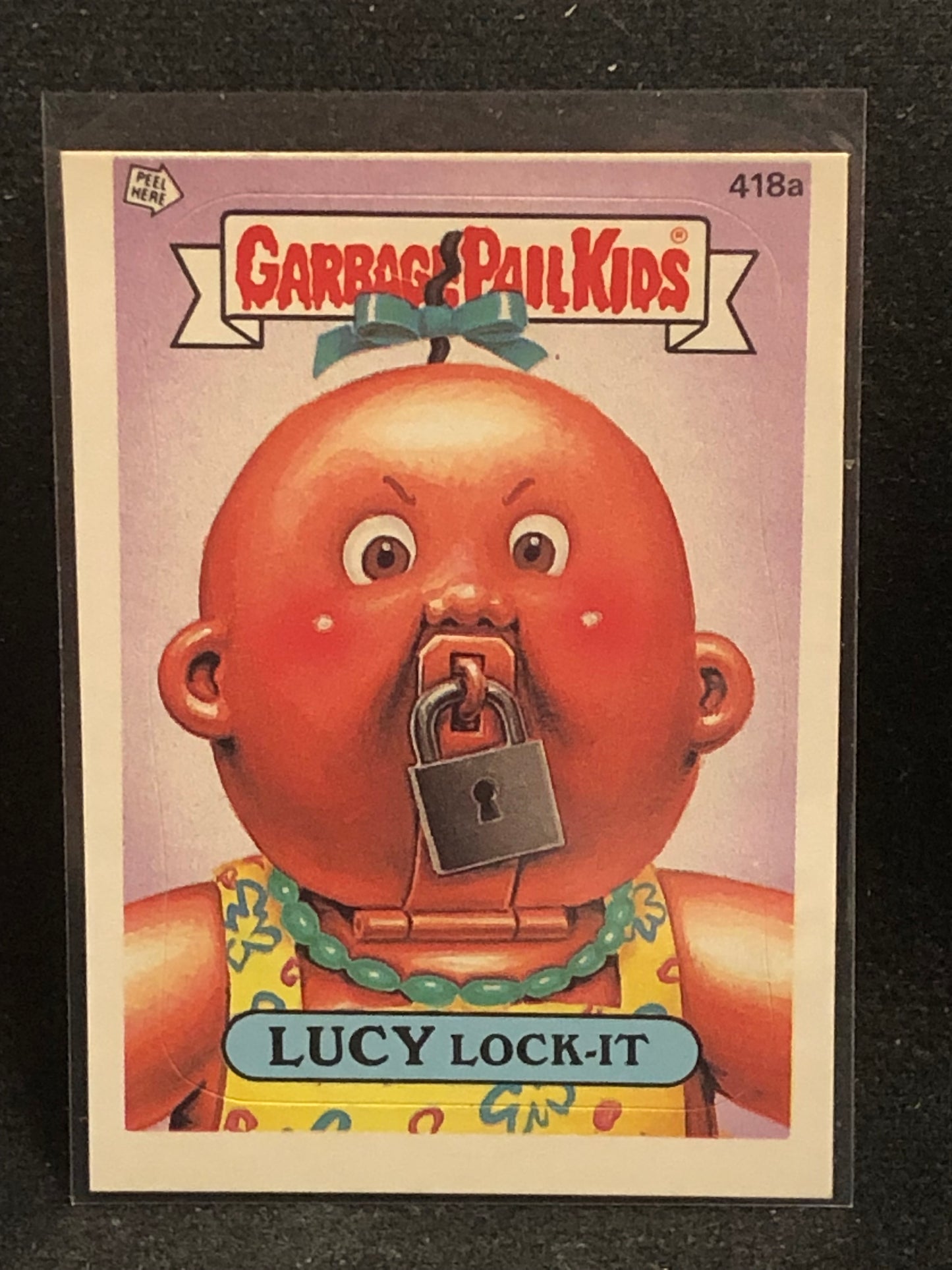 Garbage Pail Kids Original Series 11 (os11) 418a Lucy Lock It